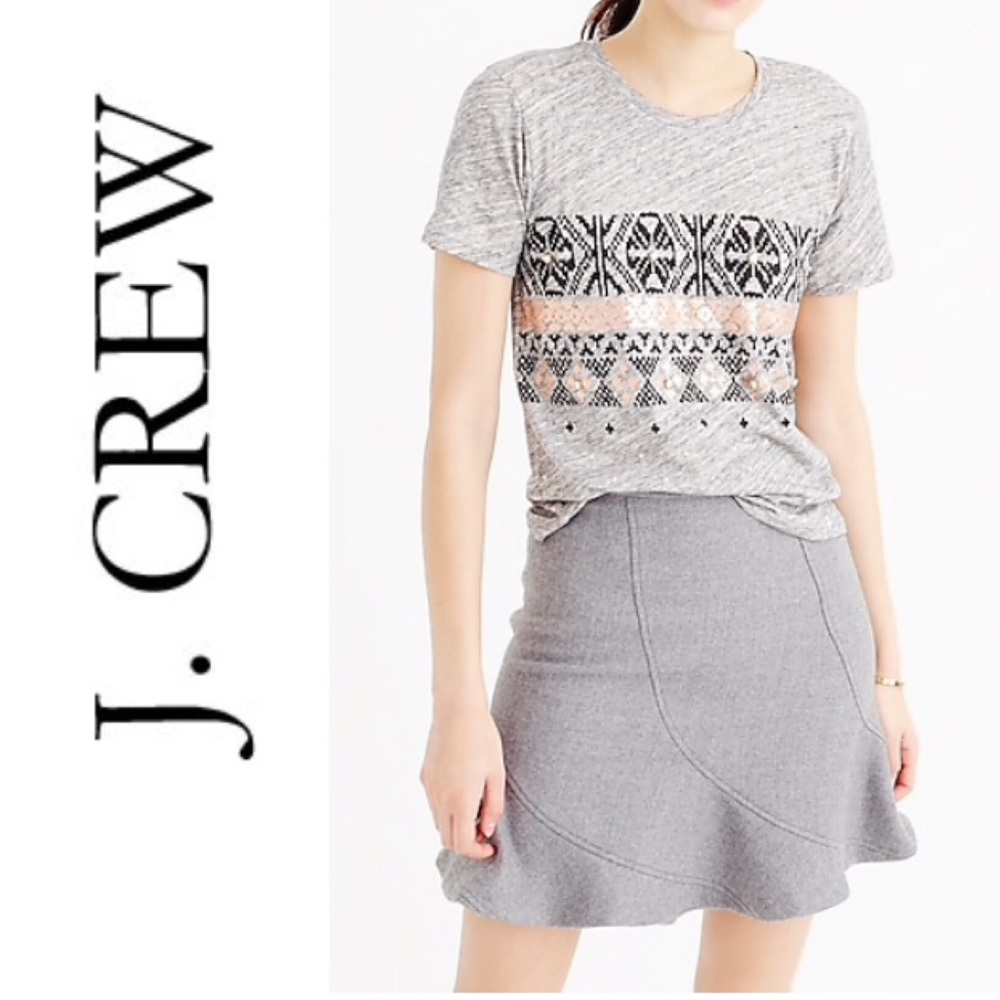 2/$25 J Crew Printed Isle Shirt
